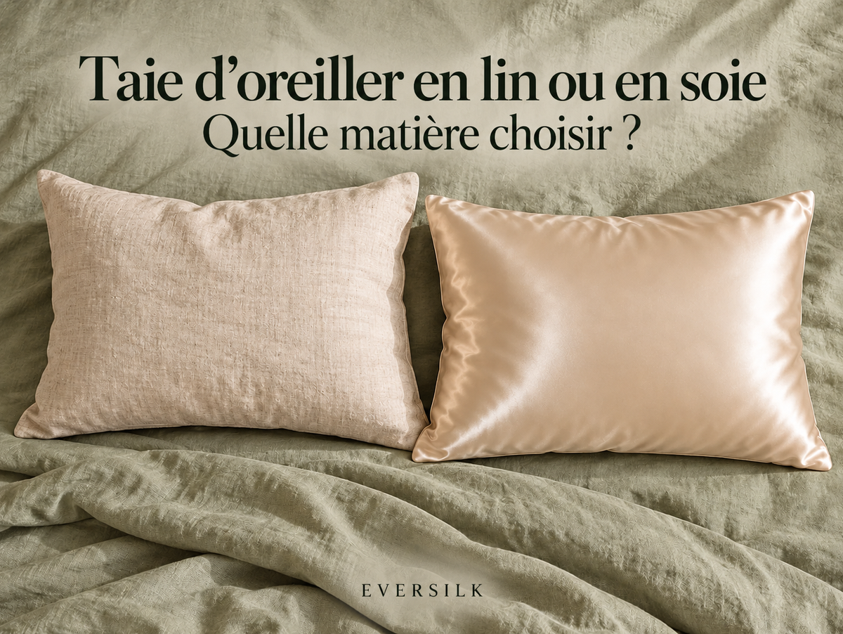 Taie d’oreiller en lin ou en soie : que choisir ?