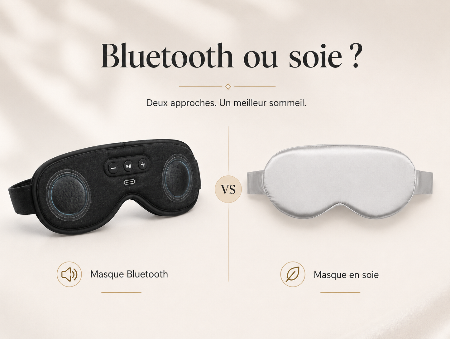 Masque de sommeil Bluetooth ou masque en soie : que choisir ?