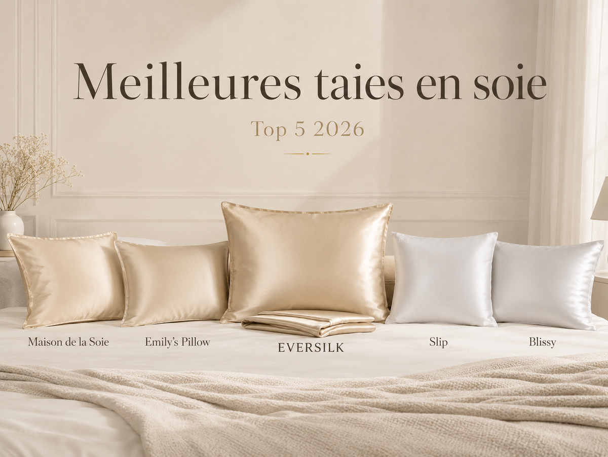 Sélection des meilleures taies d’oreiller en soie présentées dans le comparatif 2026