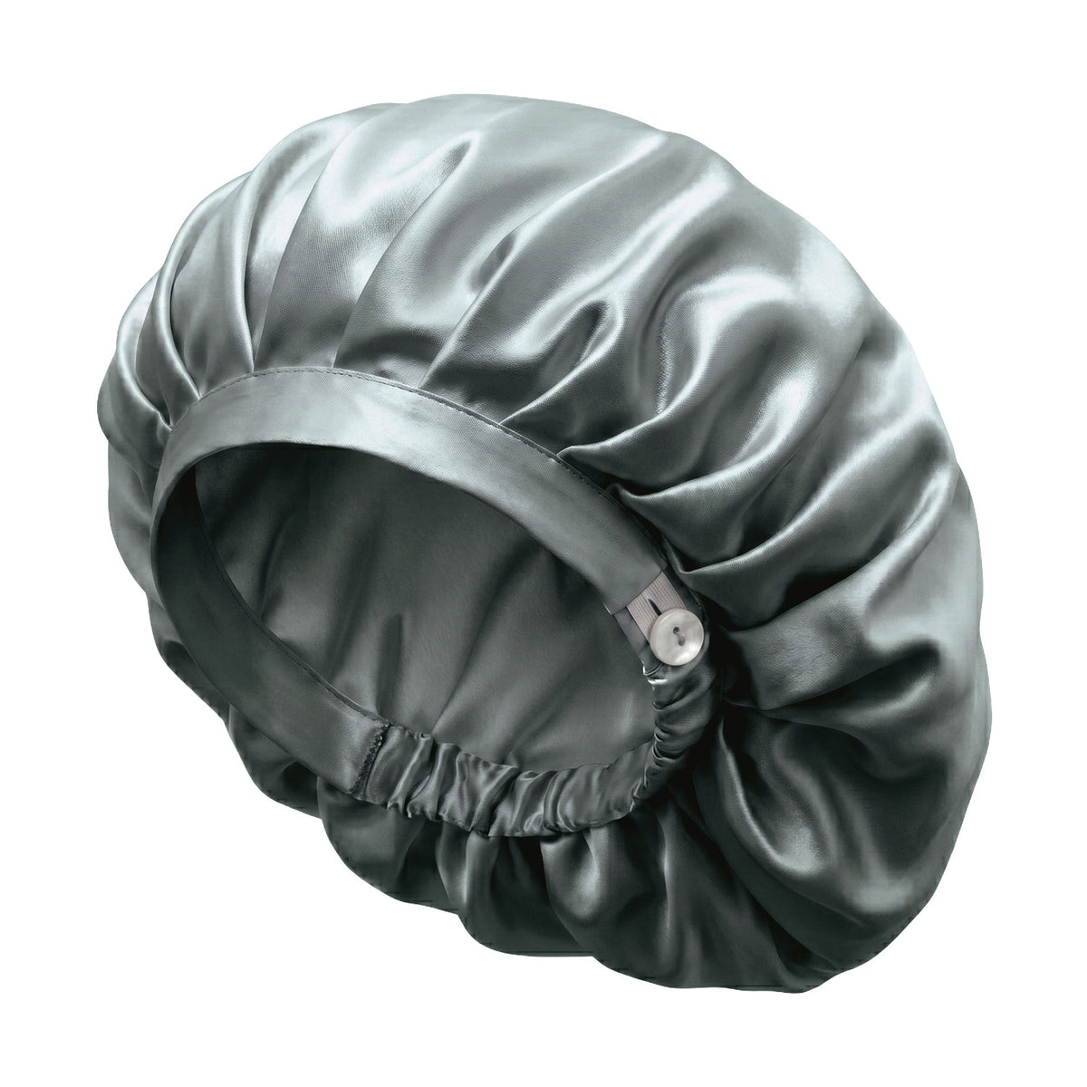 Bonnet de nuit en soie – Bleu Windward
