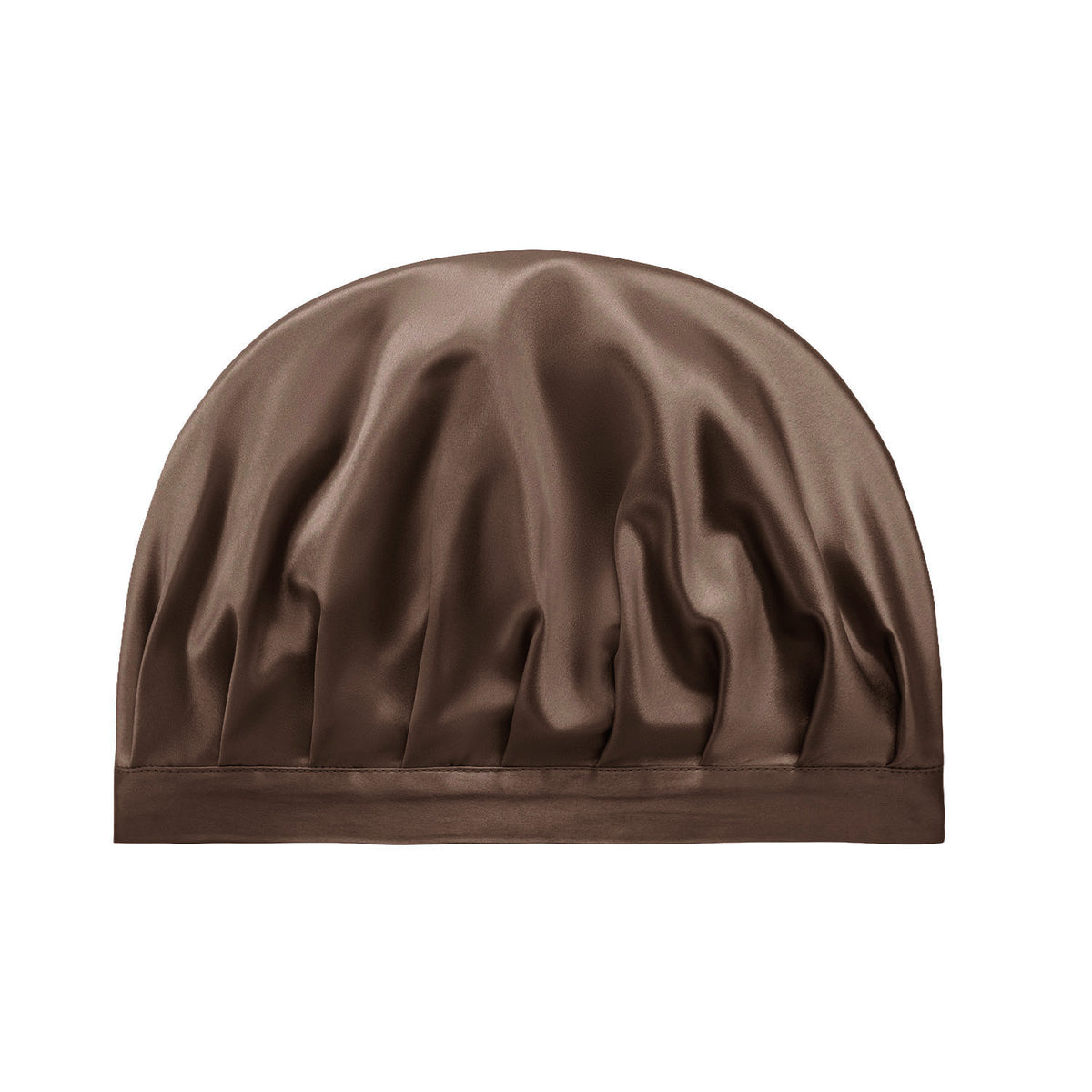 Bonnet de nuit en soie – Chocolat