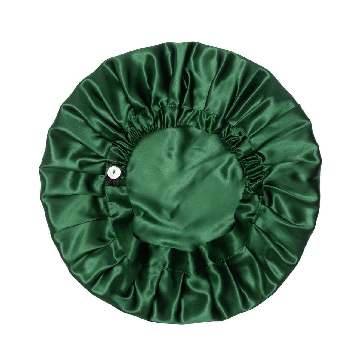 Bonnet de nuit en soie – Vert Foncé