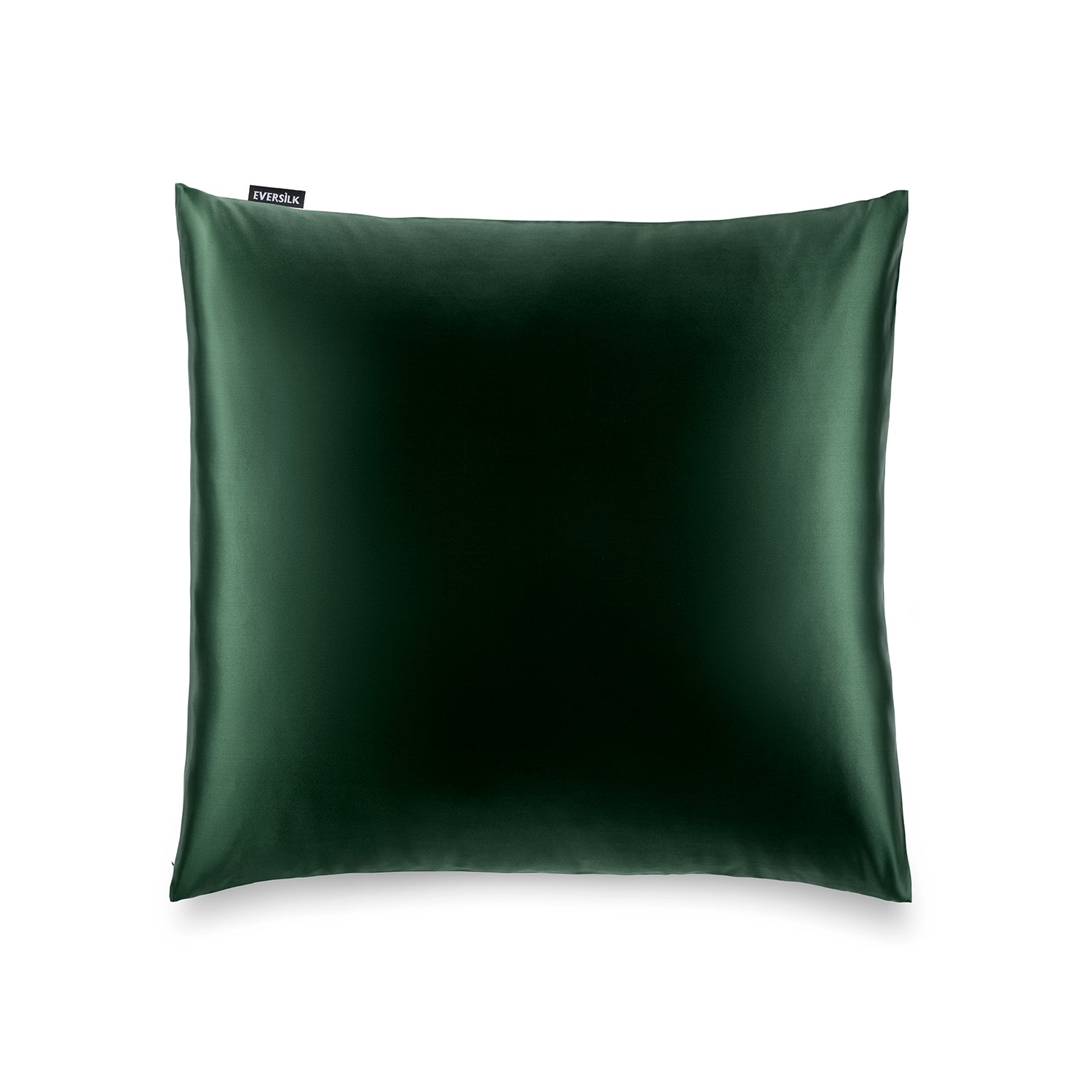 Taie d'oreiller 100% pure soie de mûrier - Vert Foncé - Euro - EVERSILK.fr