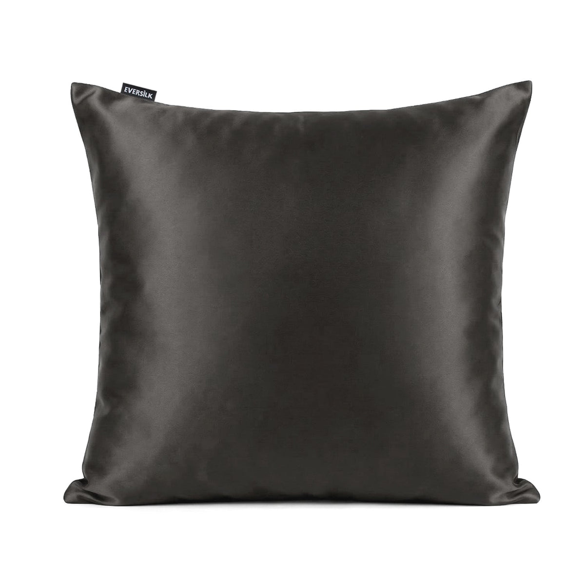 Taie d'oreiller 100% pure soie de mûrier - Gris Foncé - Euro - EVERSILK.fr