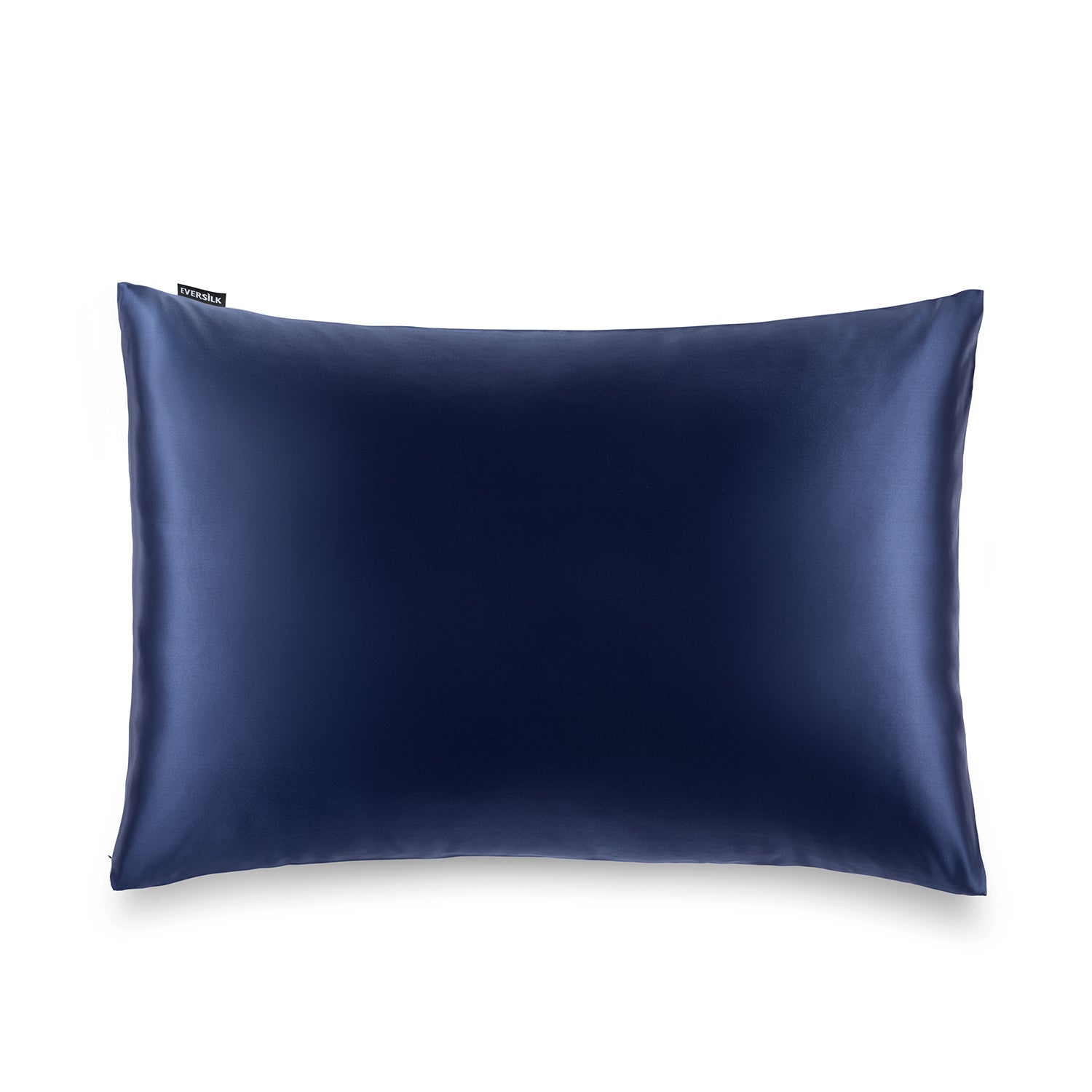 Taie d'oreiller 100% pure soie de mûrier - Bleu Marine - Rectangulaire - EVERSILK.fr