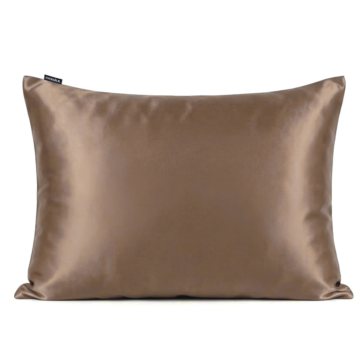 Taie d'oreiller 100% pure soie de mûrier - Taupe Clair - Rectangulaire - EVERSILK.fr