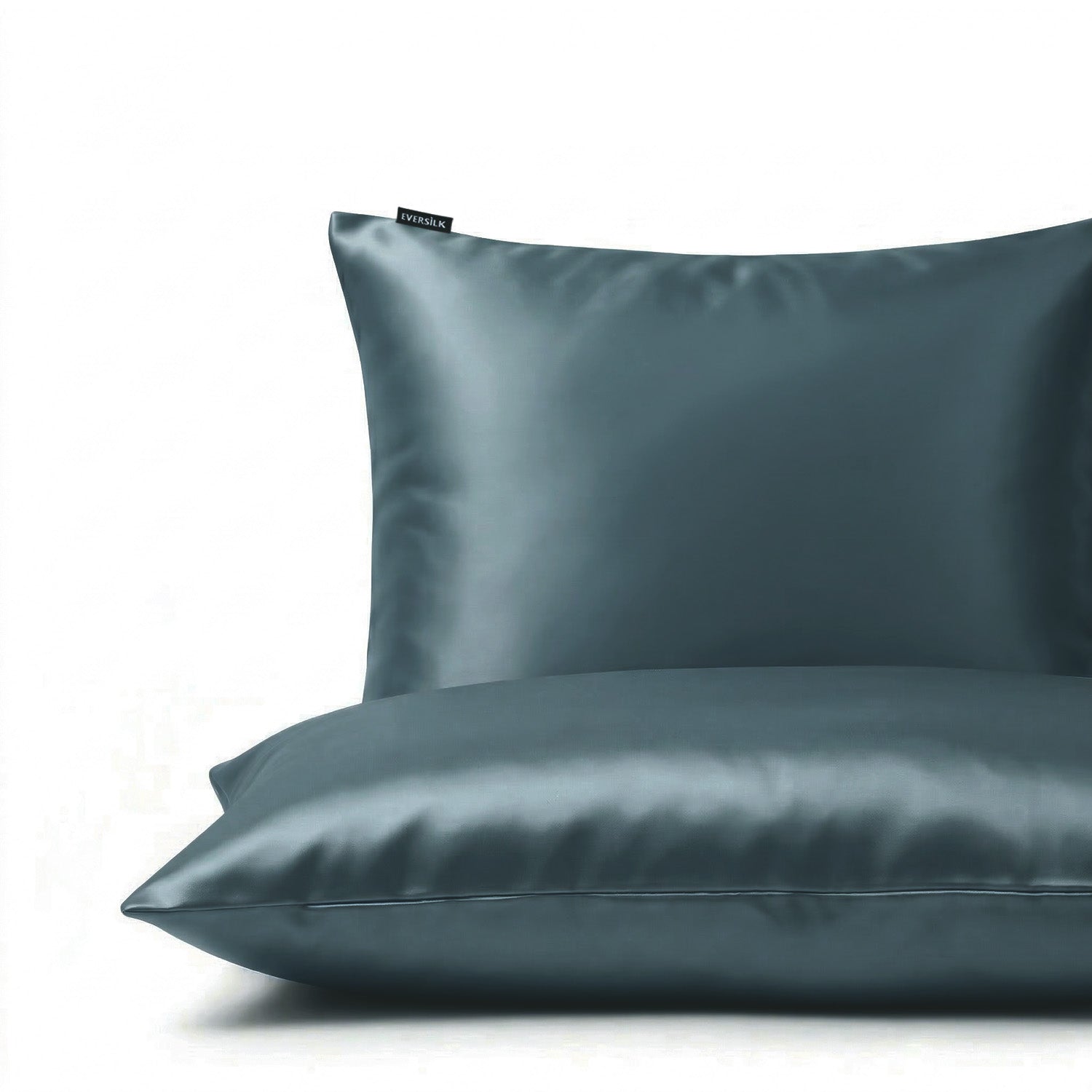 Taie d'oreiller 100% pure soie de mûrier - Bleu Windward - Rectangulaire - EVERSILK.fr