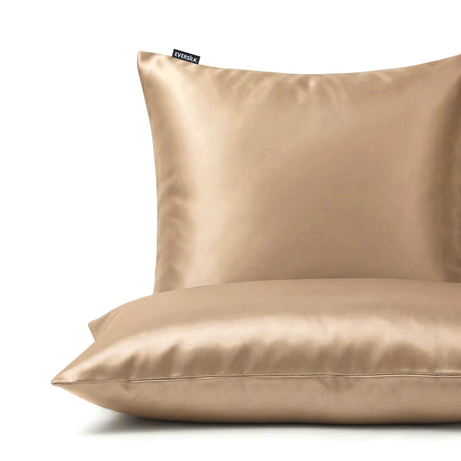 Taie d'oreiller 100% pure soie de mûrier - Beige - Euro - EVERSILK.fr