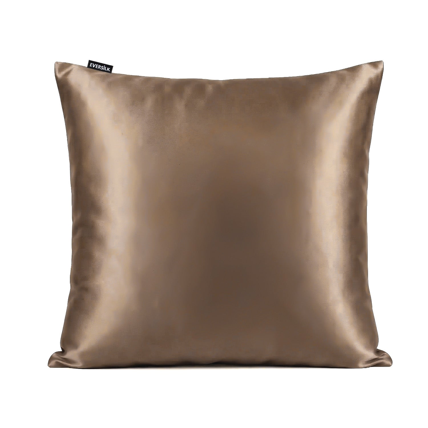 Taie d'oreiller 100% pure soie de mûrier - Taupe Clair - Euro - EVERSILK.fr