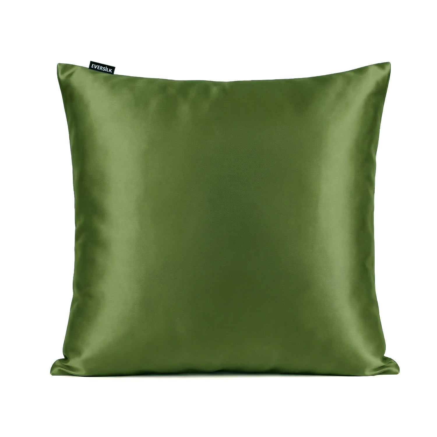 Taie d'oreiller 100% pure soie de mûrier - Olive - Euro - EVERSILK.fr