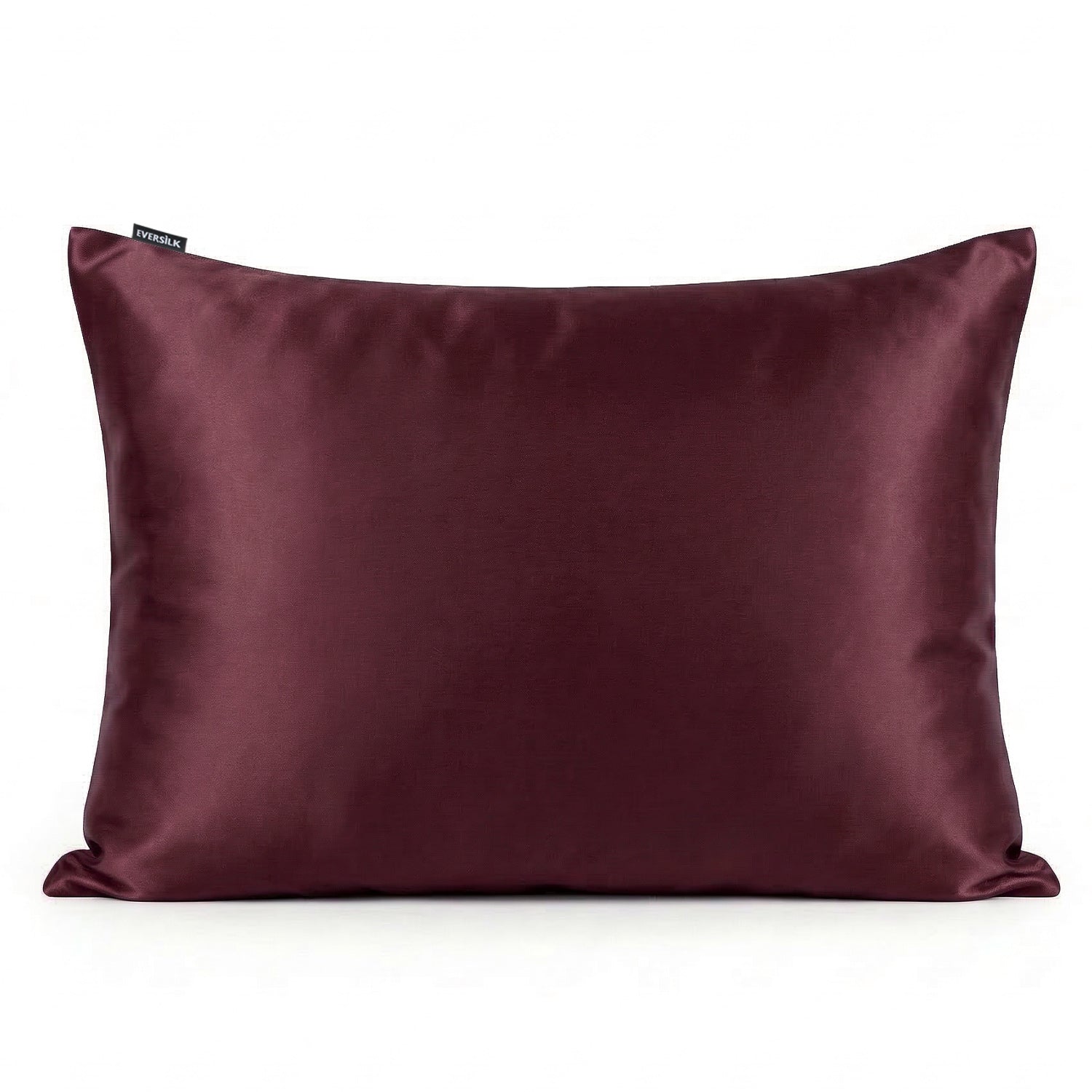 Taie d'oreiller 100% pure soie de mûrier - Burgundy - Rectangulaire - EVERSILK.fr