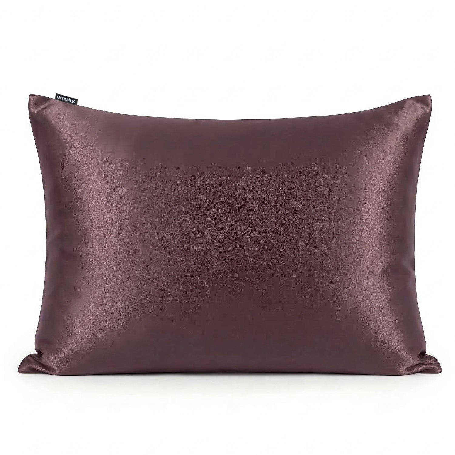 Taie d'oreiller 100% pure soie de mûrier - Prune - Rectangulaire - EVERSILK.fr