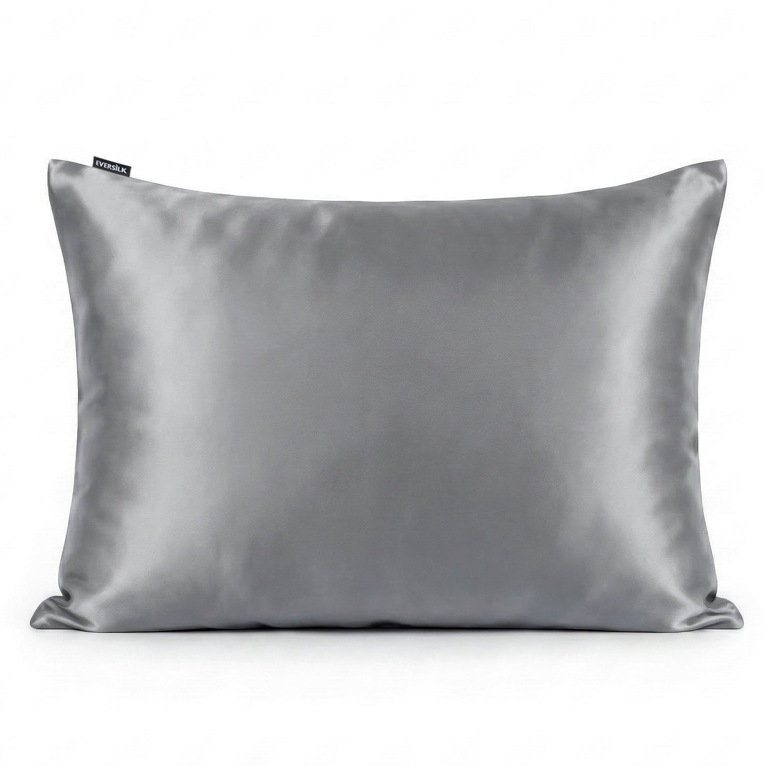 Taie d'oreiller 100% pure soie de mûrier - Gris Ultime - Rectangulaire - EVERSILK.fr