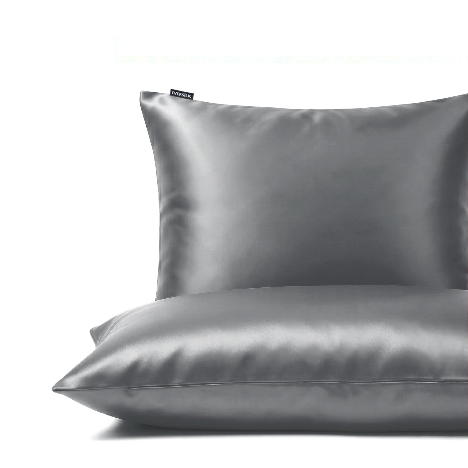 Taie d'oreiller 100% pure soie de mûrier - Gris Ultime - Rectangulaire - EVERSILK.fr