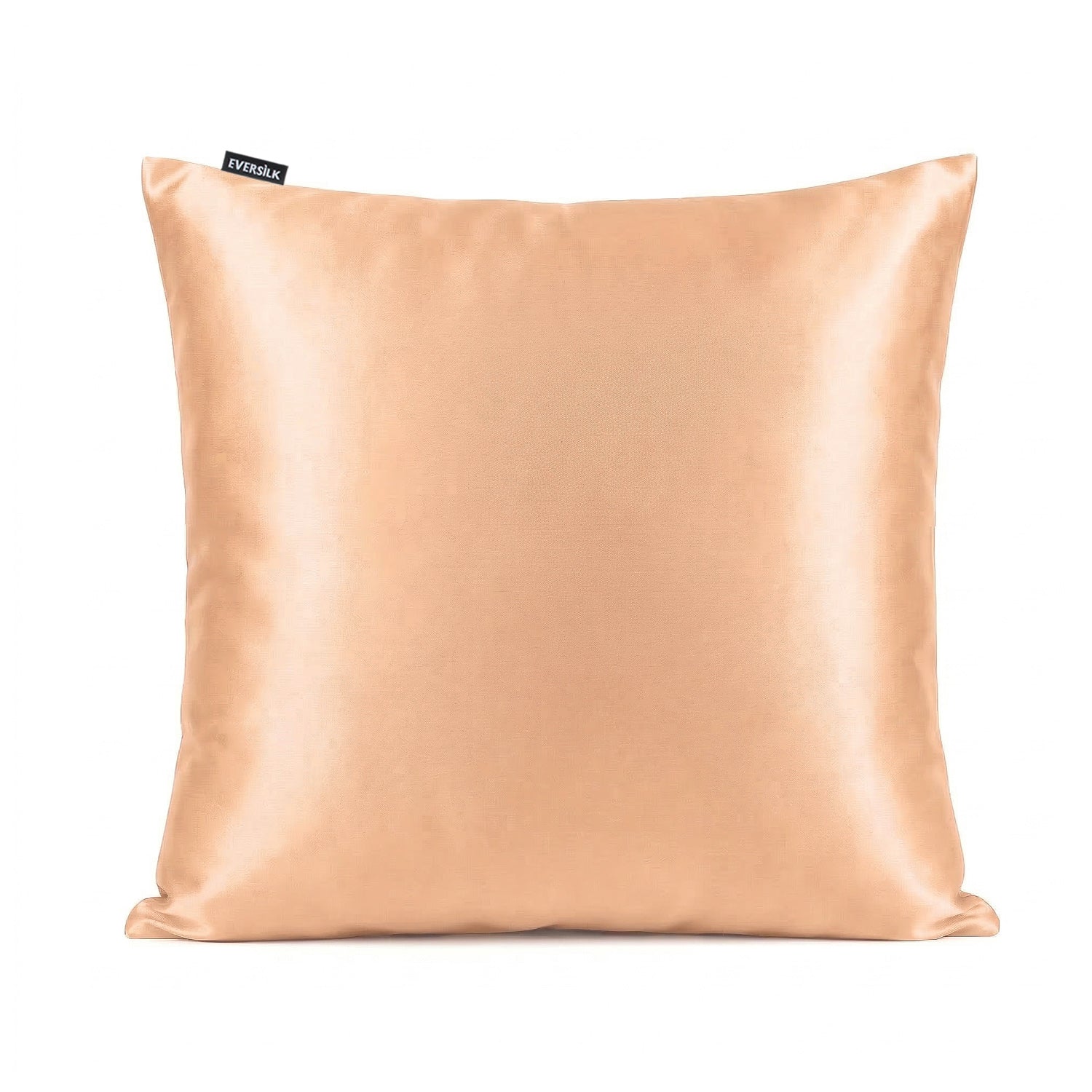 Taie d'oreiller 100% pure soie de mûrier - Abricot - Euro - EVERSILK.fr