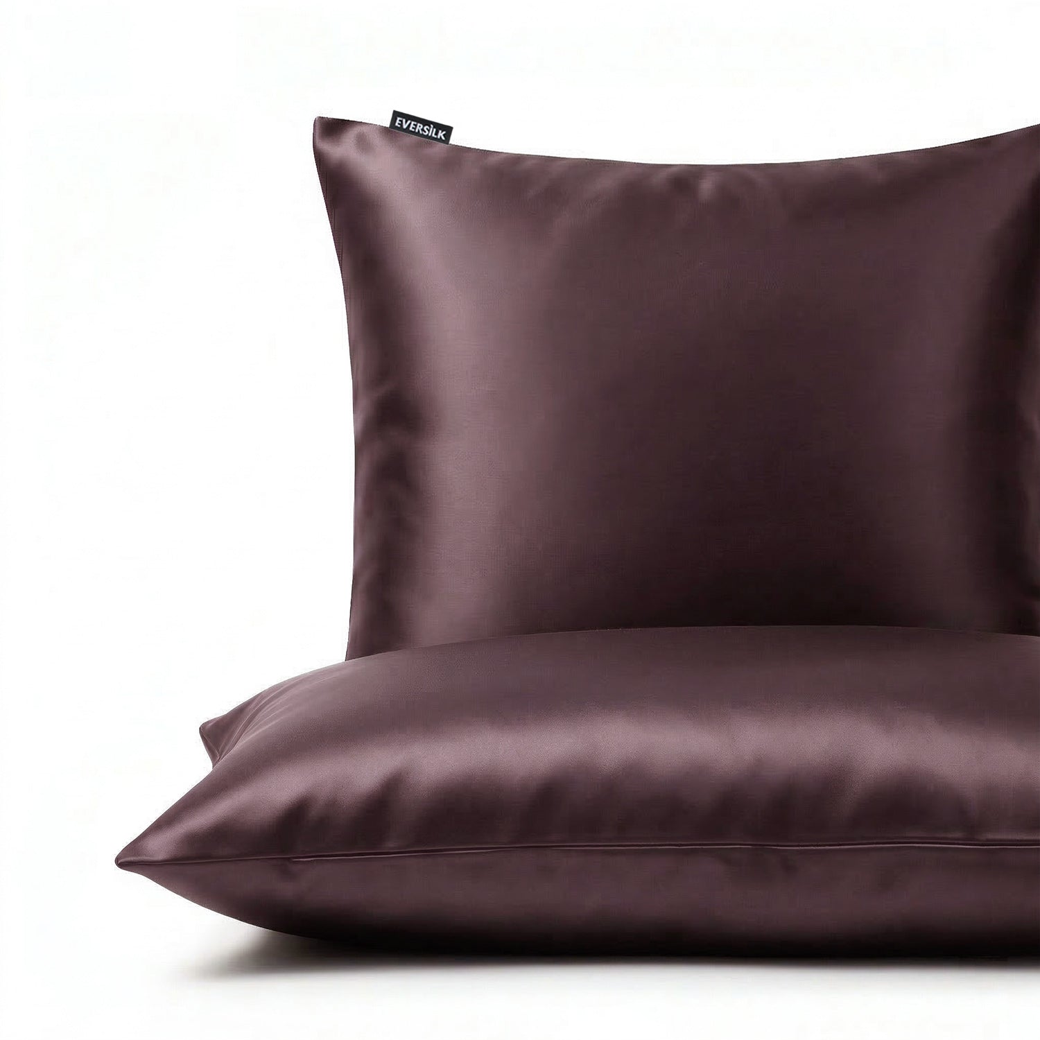 Taie d'oreiller 100% pure soie de mûrier - Prune - Euro - EVERSILK.fr