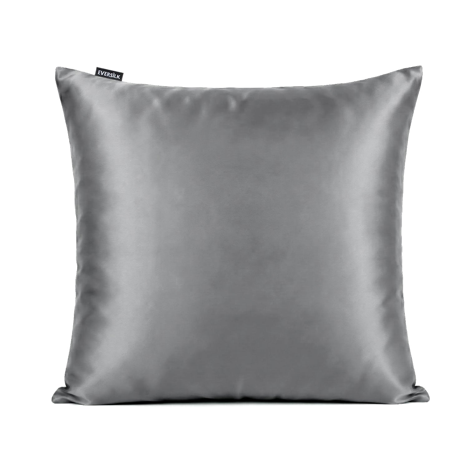 Taie d'oreiller 100% pure soie de mûrier - Gris Ultime - Euro - EVERSILK.fr
