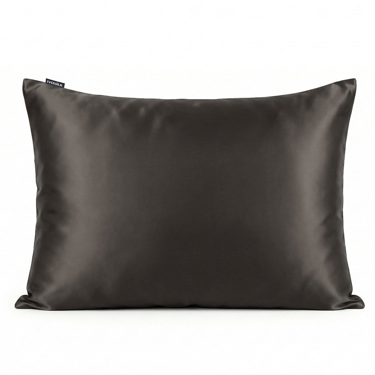 Taie d'oreiller 100% pure soie de mûrier - Gris Foncé - Rectangulaire - EVERSILK.fr
