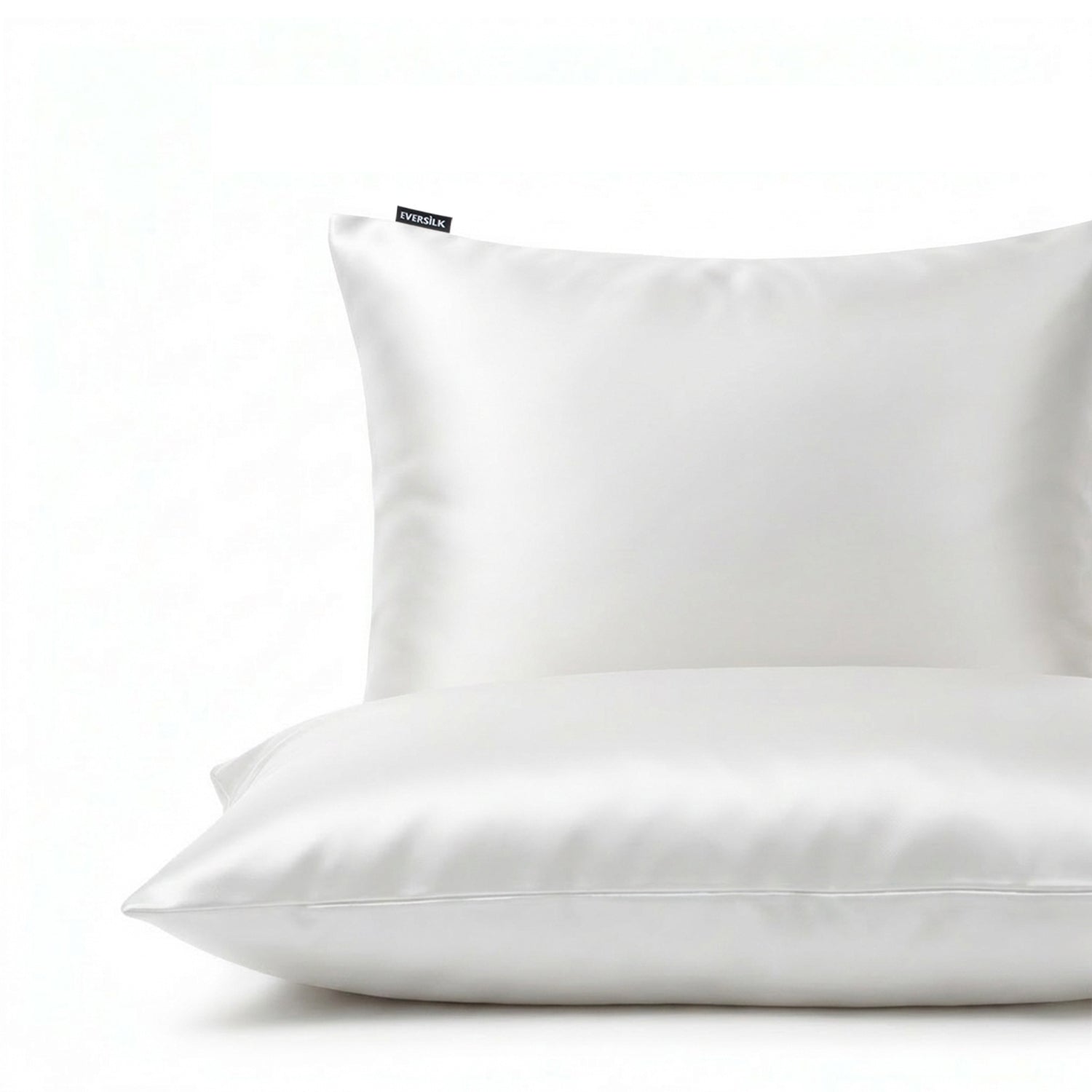 Taie d'oreiller 100% pure soie de mûrier - Blanc - Rectangulaire - EVERSILK.fr
