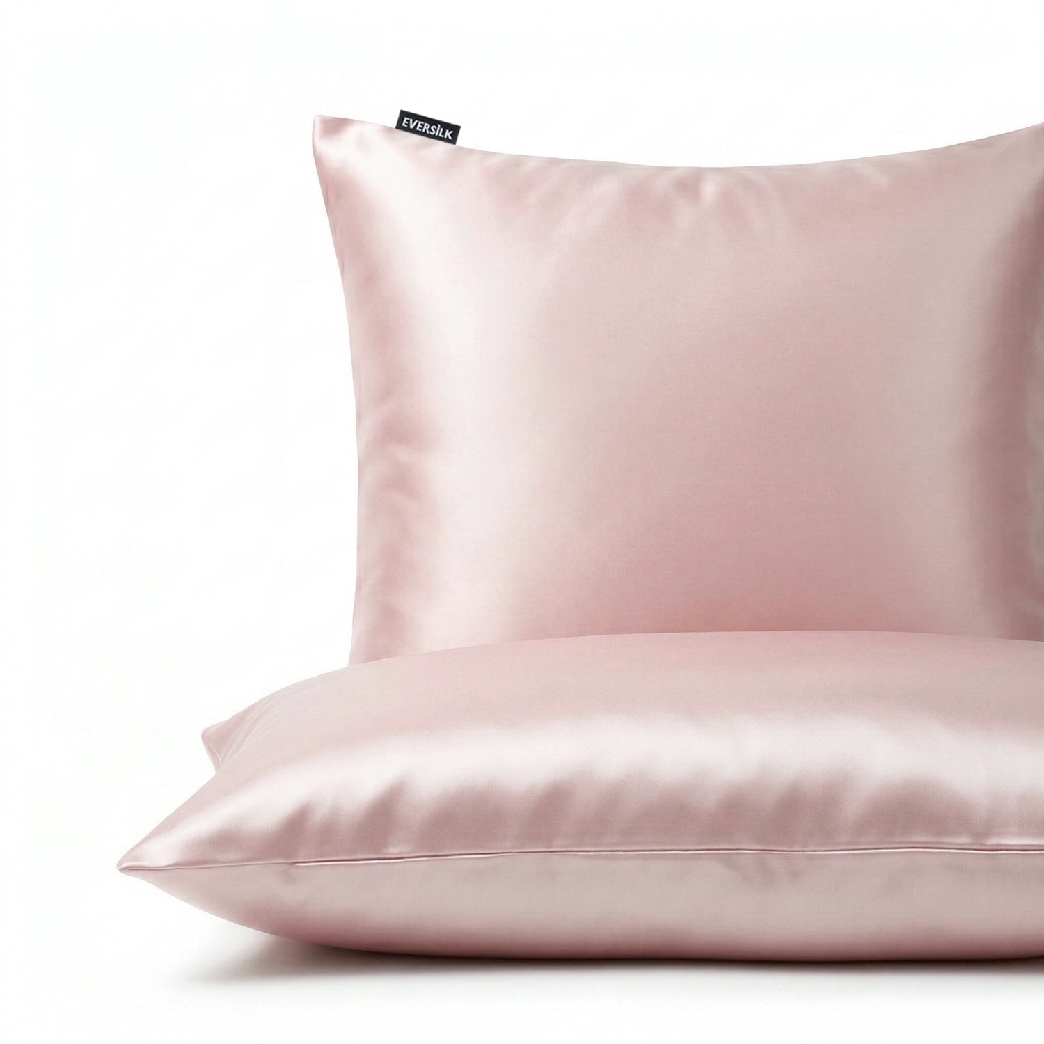 Taie d'oreiller 100% pure soie de mûrier - Rose - Euro - EVERSILK.fr