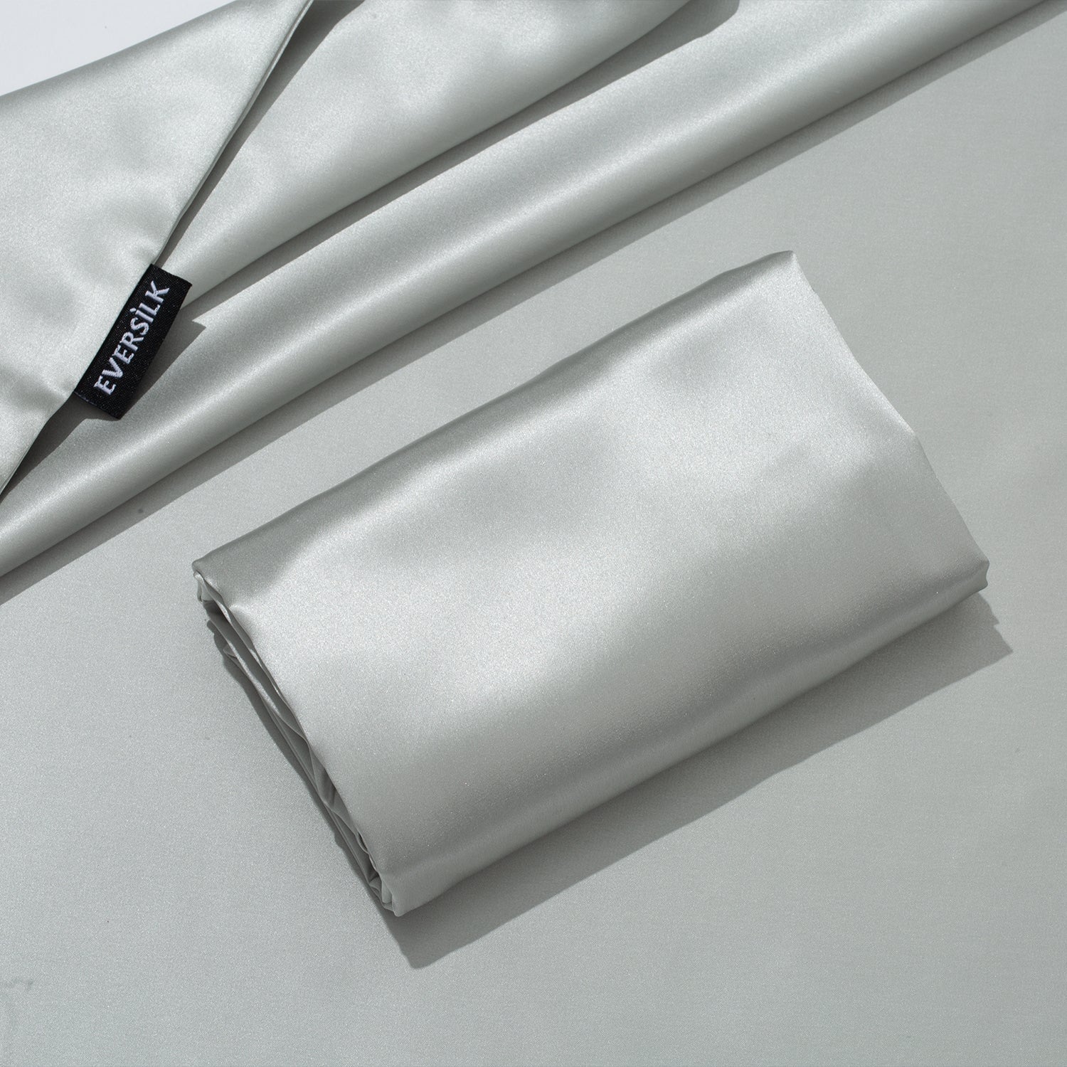 Taie d'oreiller 100% pure soie de mûrier - Gris Perle - Rectangulaire - EVERSILK.fr