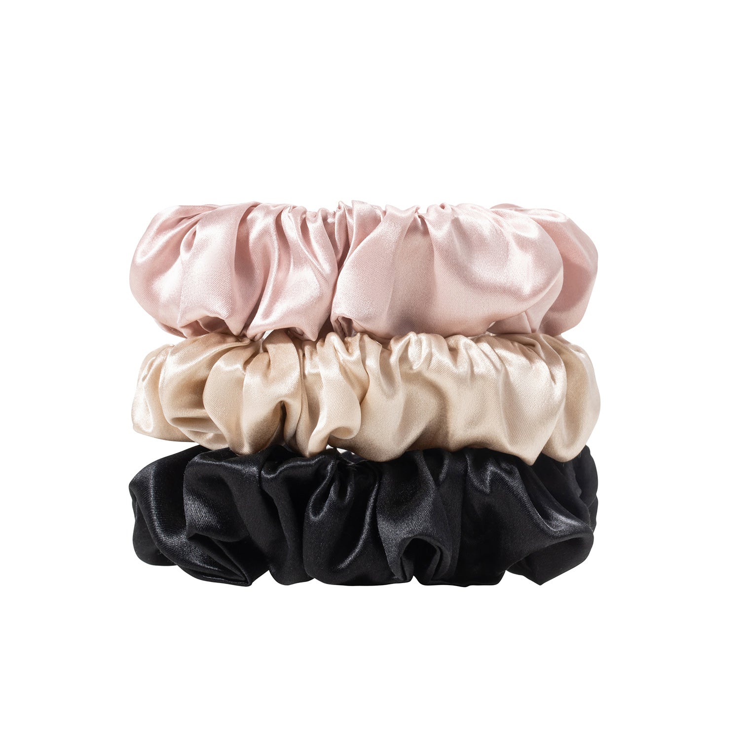 Trio de chouchous – Beige, Lotus & Noir - EVERSILK.fr