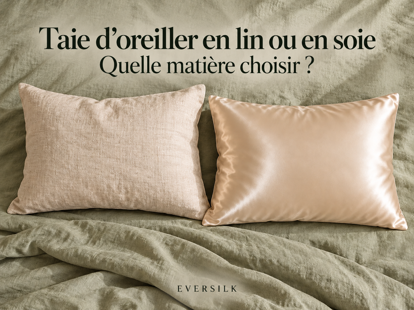 Taie d’oreiller en lin ou en soie : que choisir ?