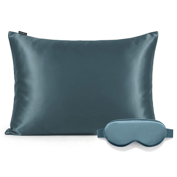 Duo Taie & Masque - Bleu Windward