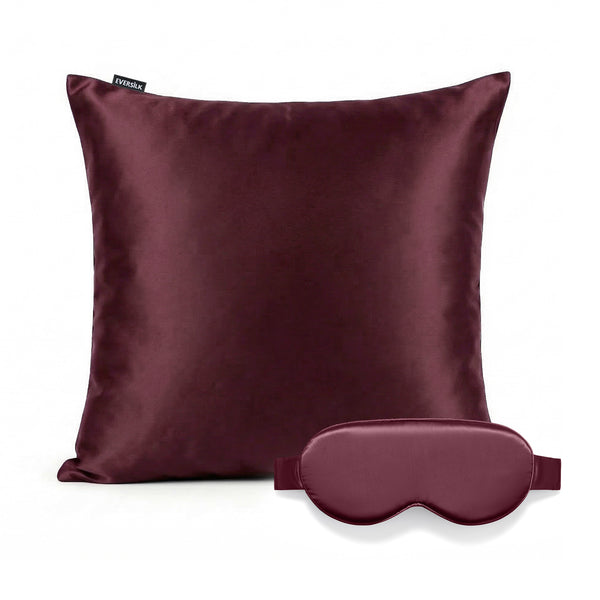 Duo Taie & Masque - Burgundy