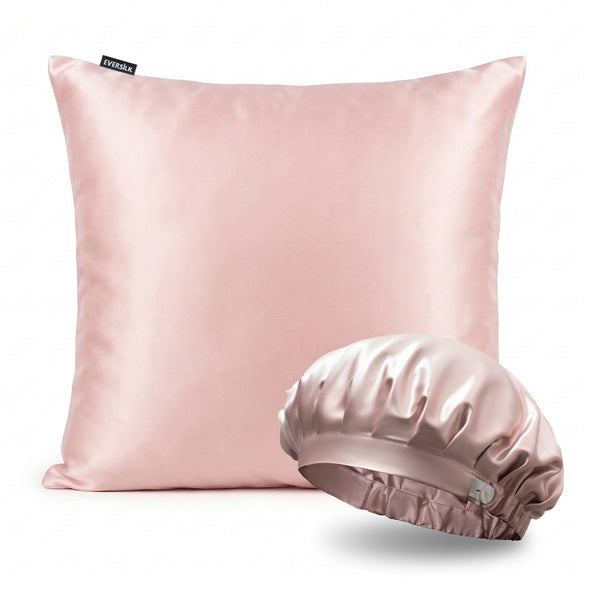 Duo Taie & Bonnet - Rose