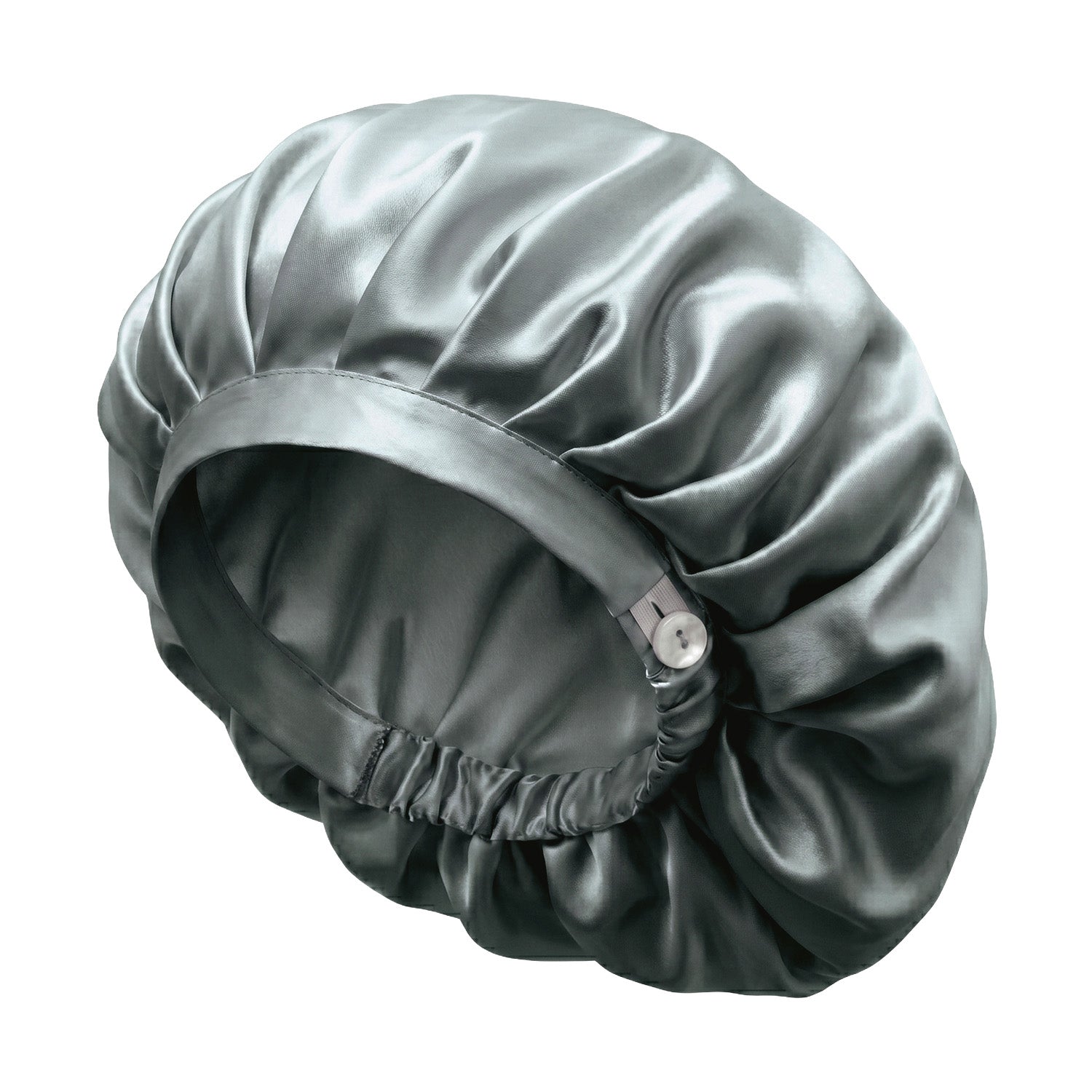 Bonnet de nuit en soie – Bleu Windward