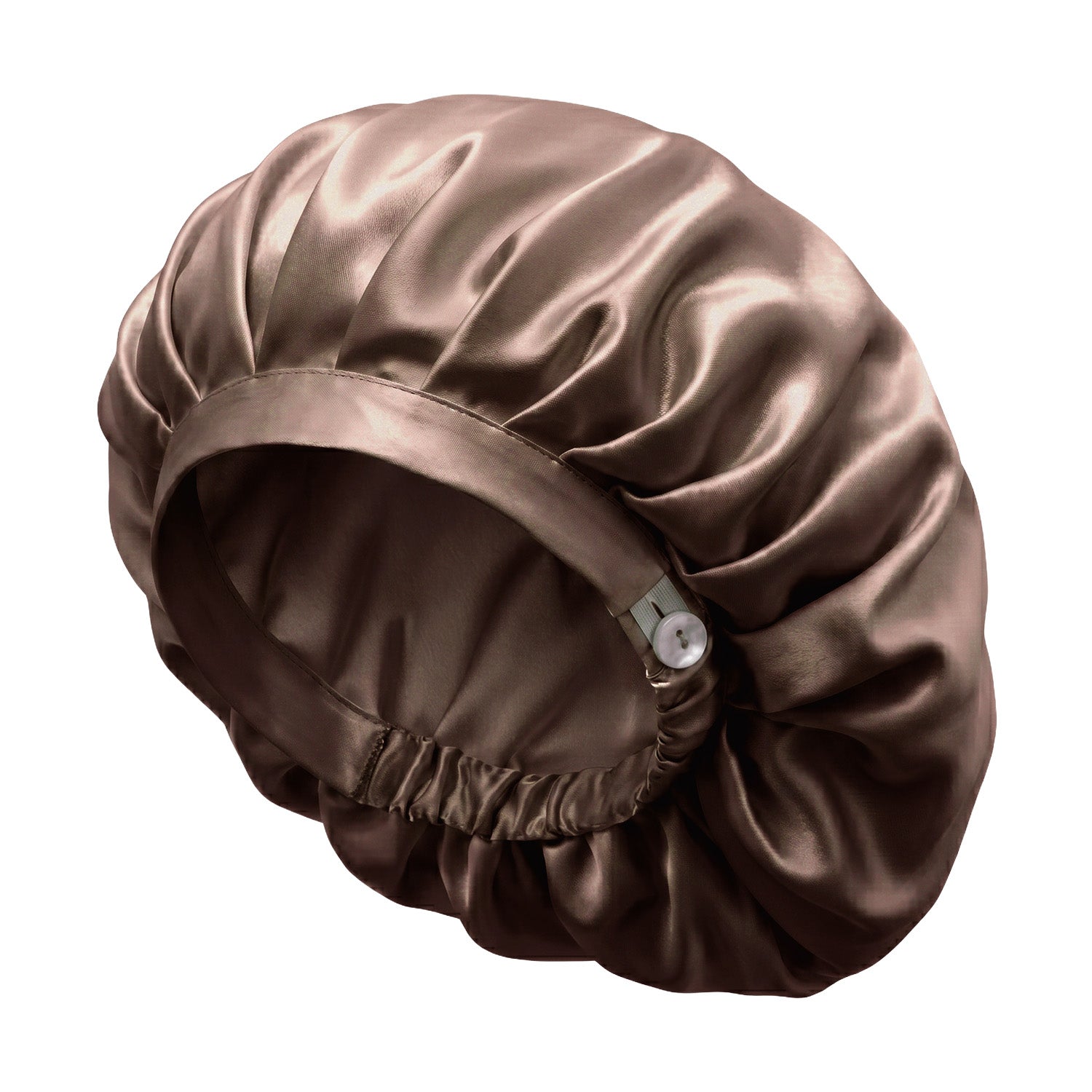 Bonnet de nuit en soie – Chocolat