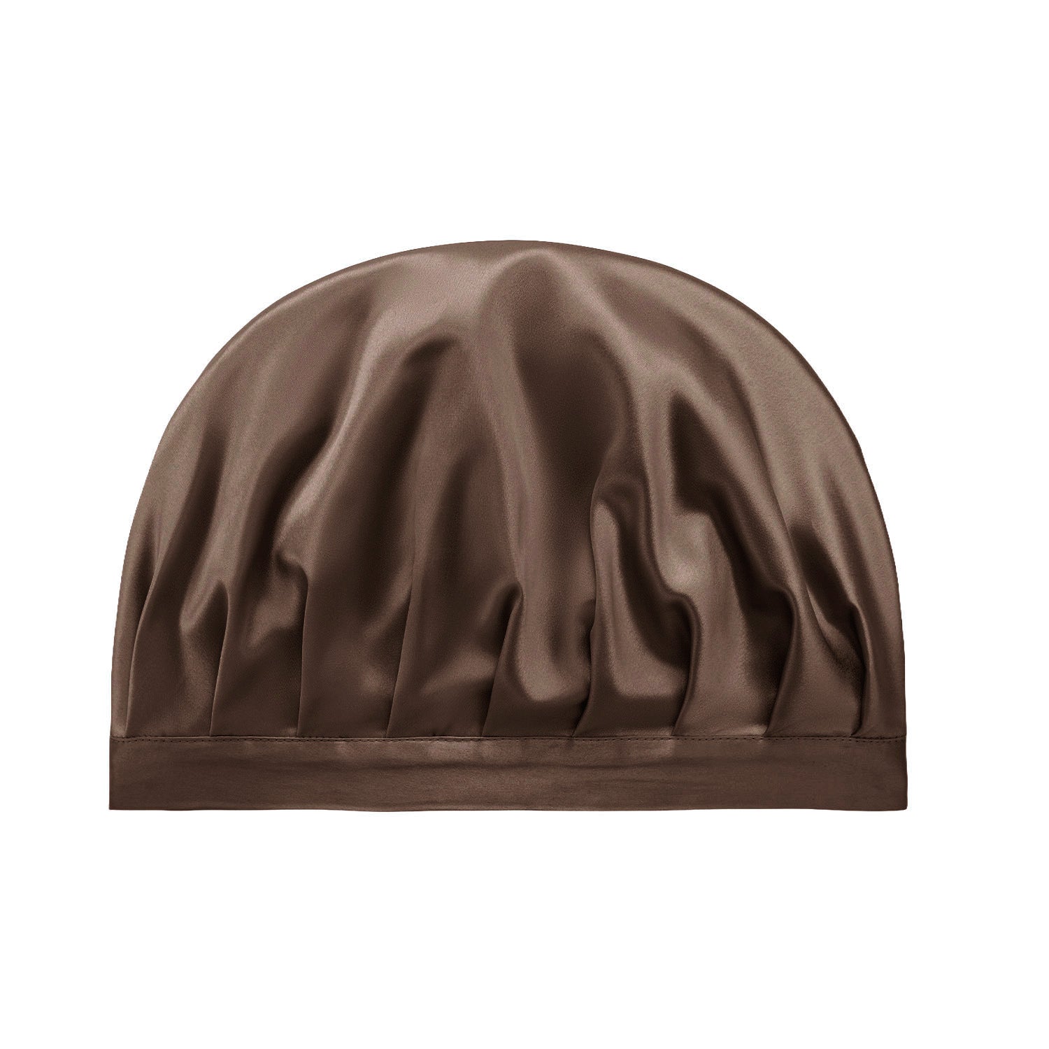 Bonnet de nuit en soie – Chocolat