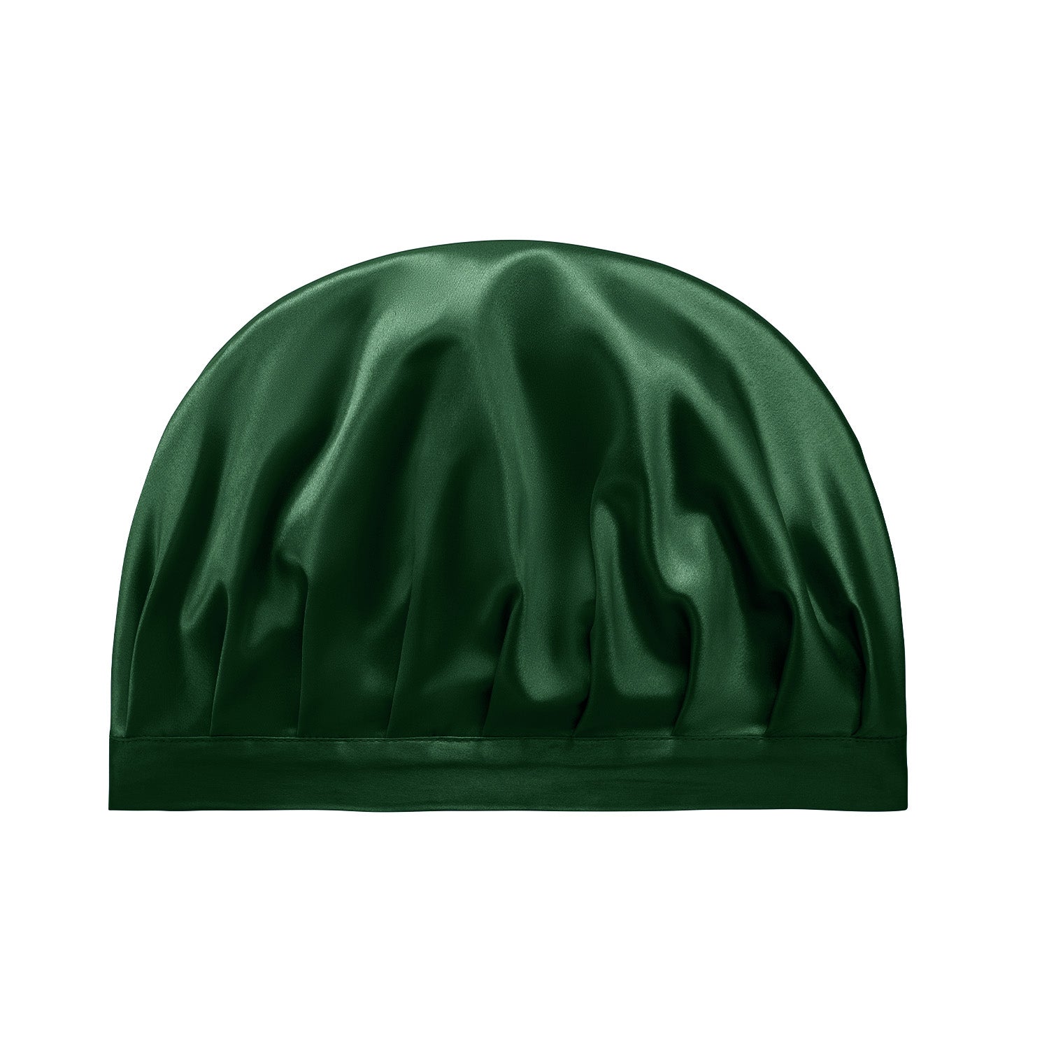 Bonnet de nuit en soie – Vert Foncé