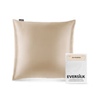 Taie d'oreiller 100% pure soie de mûrier - Champagne - Euro - EVERSILK.fr