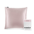 Taie d'oreiller 100% pure soie de mûrier - Rose - Euro - EVERSILK.fr