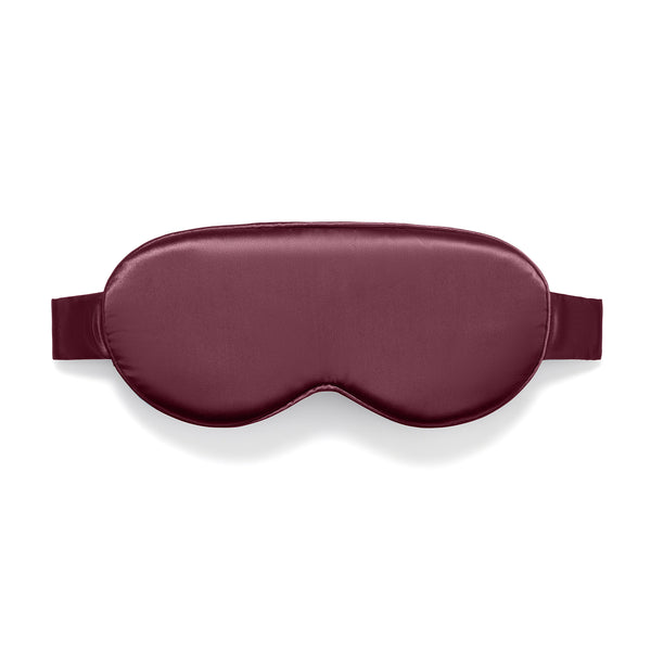 Masque de nuit en soie EVERSILK – Burgundy - EVERSILK.fr