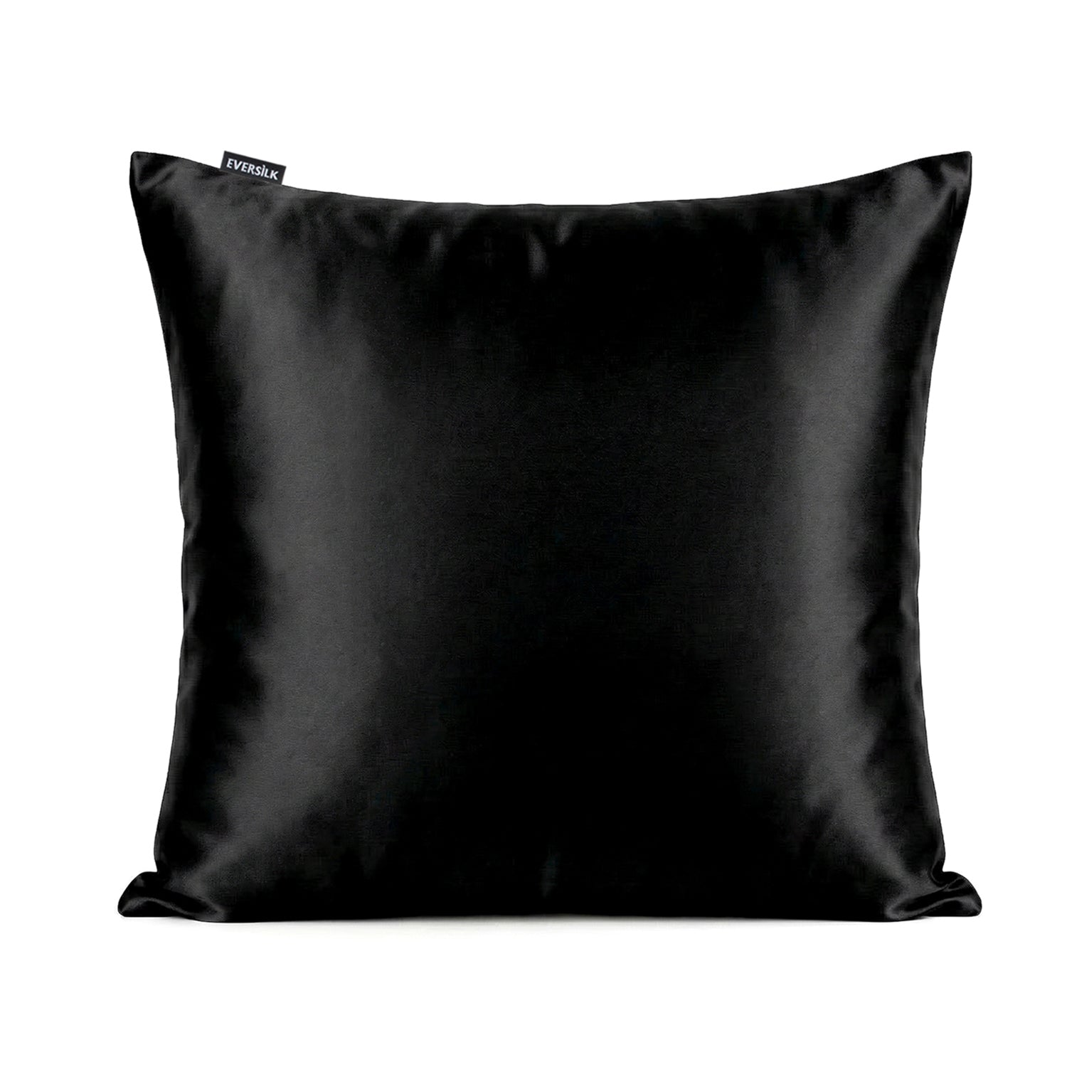 Taie d'oreiller 100% pure soie de mûrier - Noir - Euro - EVERSILK.fr