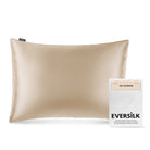 Taie d'oreiller 100% pure soie de mûrier - Champagne - Rectangulaire - EVERSILK.fr