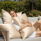 Taie d'oreiller 100% pure soie de mûrier - Champagne - Rectangulaire - EVERSILK.fr