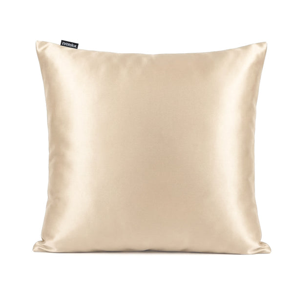 Taie d'oreiller 100% pure soie de mûrier - Champagne - Euro - EVERSILK.fr