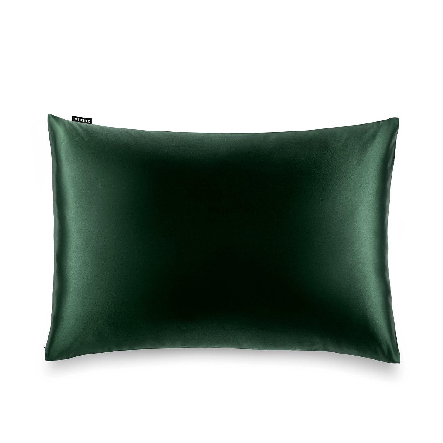 Taie d'oreiller 100% pure soie de mûrier - Vert Foncé - Rectangulaire - EVERSILK.fr