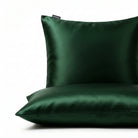 Taie d'oreiller 100% pure soie de mûrier - Vert Foncé - Euro - EVERSILK.fr