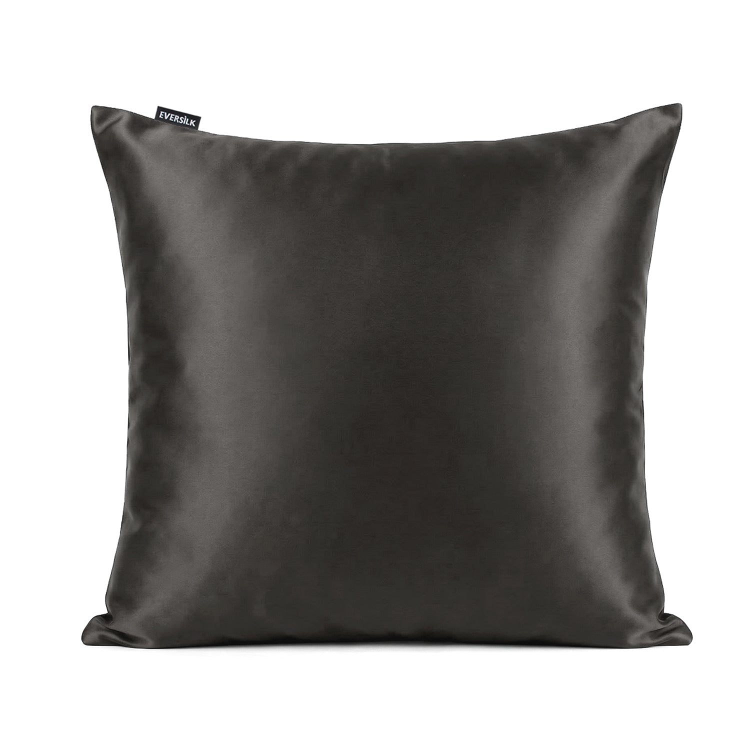 Taie d'oreiller 100% pure soie de mûrier - Gris Foncé - Euro - EVERSILK.fr