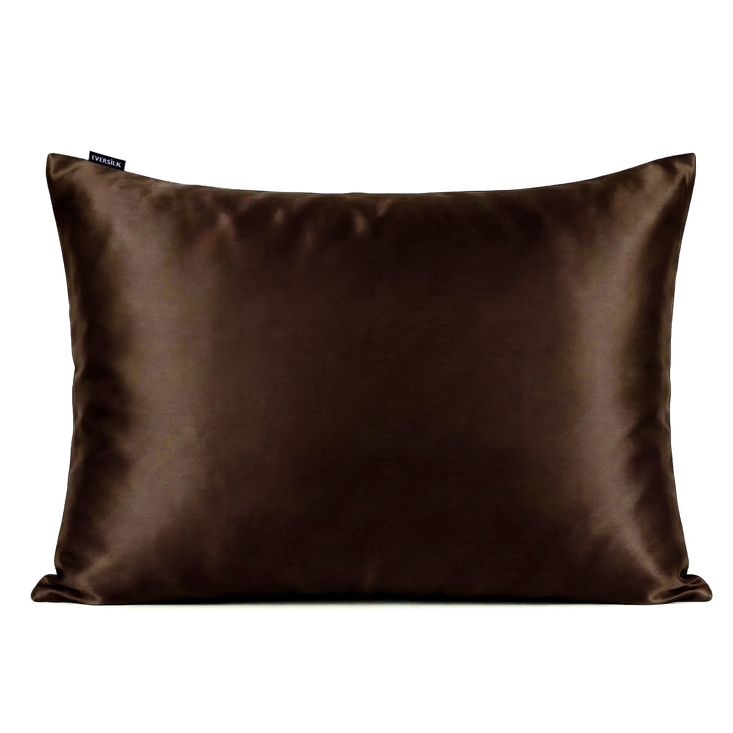 Taie d'oreiller 100% pure soie de mûrier - Chocolat - Rectangulaire - EVERSILK.fr