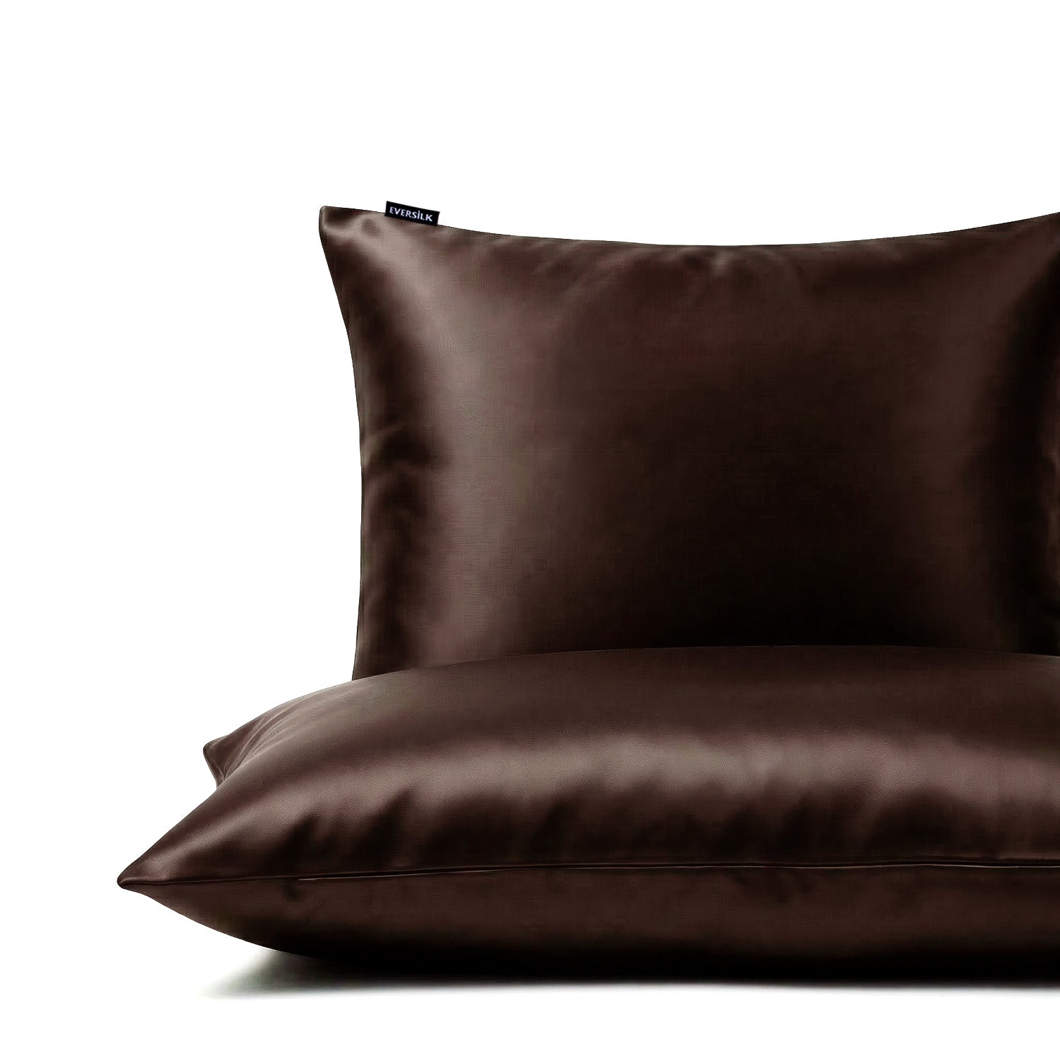 Taie d'oreiller 100% pure soie de mûrier - Chocolat - Rectangulaire - EVERSILK.fr