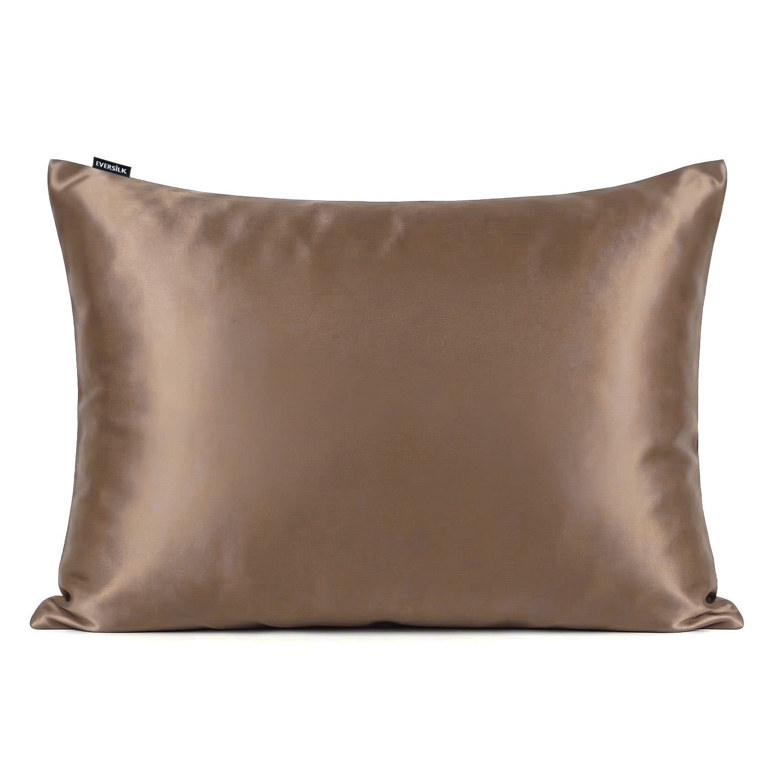 Taie d'oreiller 100% pure soie de mûrier - Taupe Clair - Rectangulaire - EVERSILK.fr
