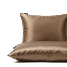 Taie d'oreiller 100% pure soie de mûrier - Taupe Clair - Rectangulaire - EVERSILK.fr