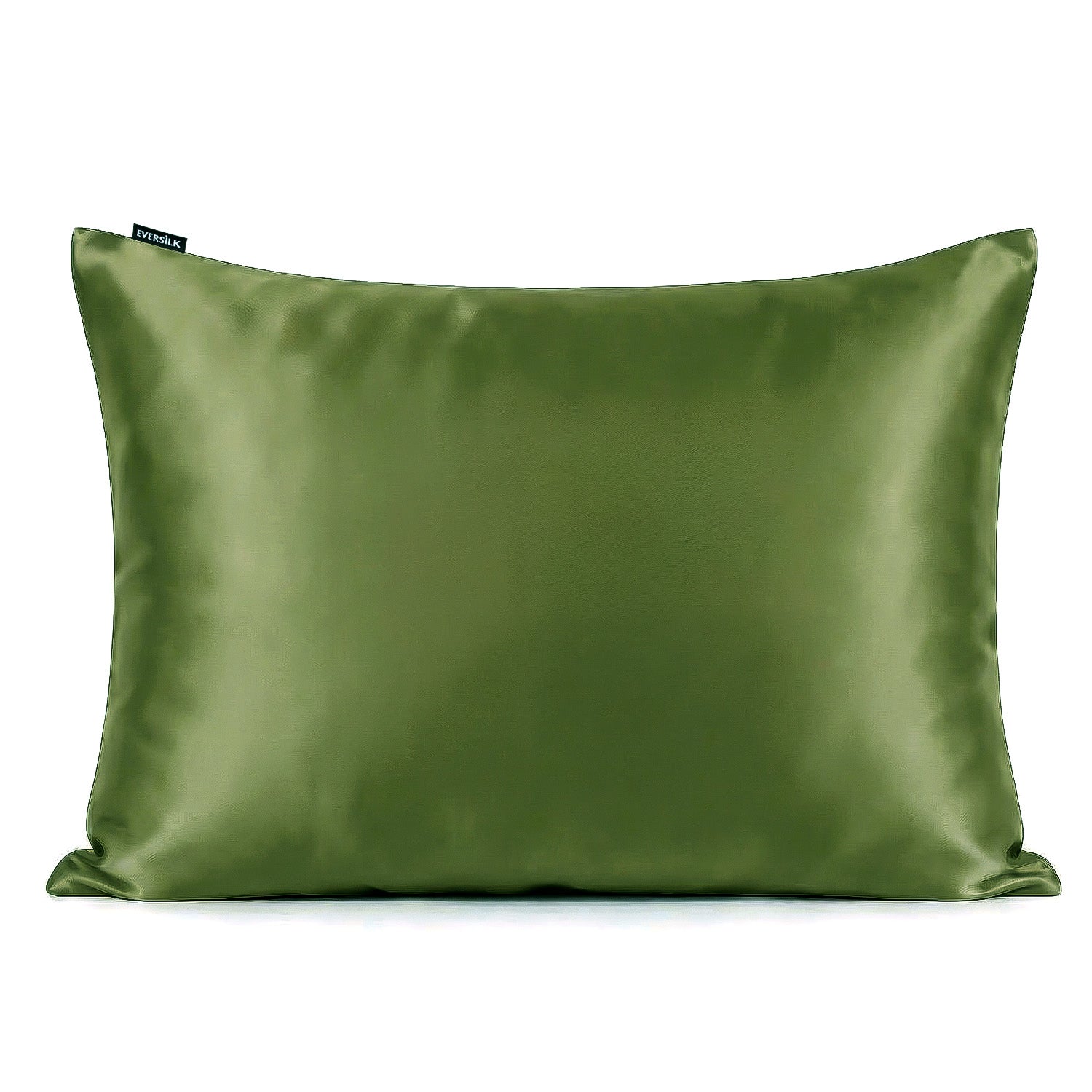 Taie d'oreiller 100% pure soie de mûrier - Olive - Rectangulaire - EVERSILK.fr
