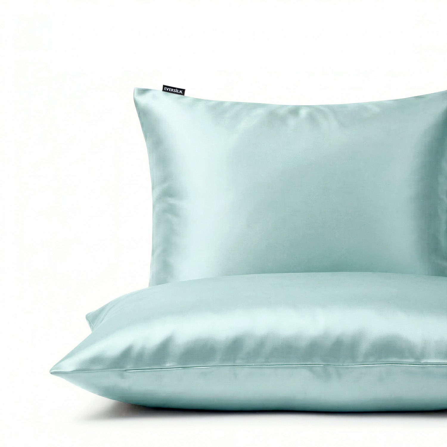 Taie d'oreiller 100% pure soie de mûrier - Vert D'eau - Rectangulaire - EVERSILK.fr